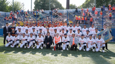 水出浩司 野球部長が語る<br>「オレンジ色のスタンドは、日立製作所の誇り」